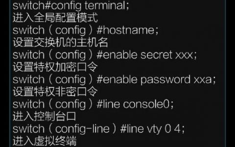 不同厂商交换机命令查看方法有何不同？
