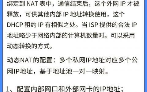 路由器NAT配置命令有哪些关键步骤？