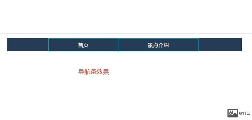网页如何做也面导航