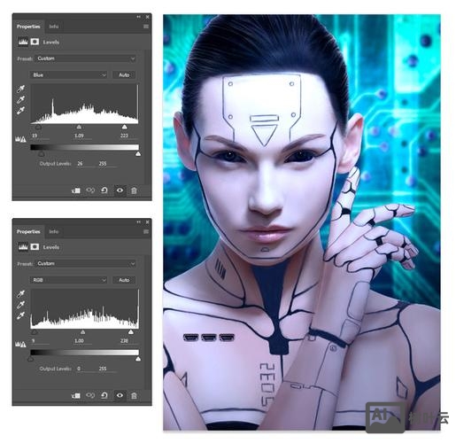 如何把人ps出科幻效果