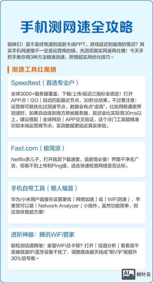 用什么命令测网速