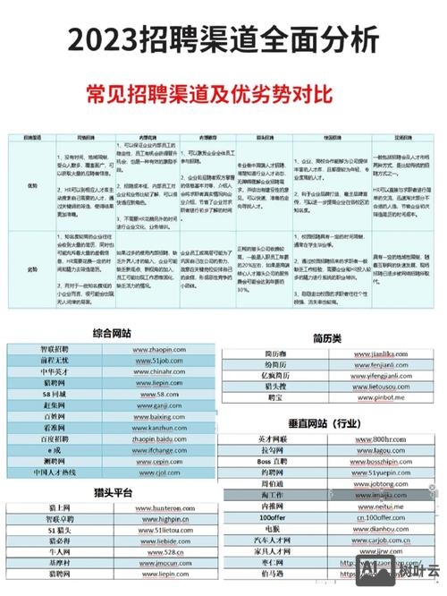 招聘途径分类