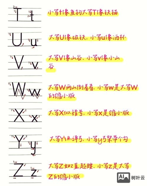 如何熟记26个字母大小