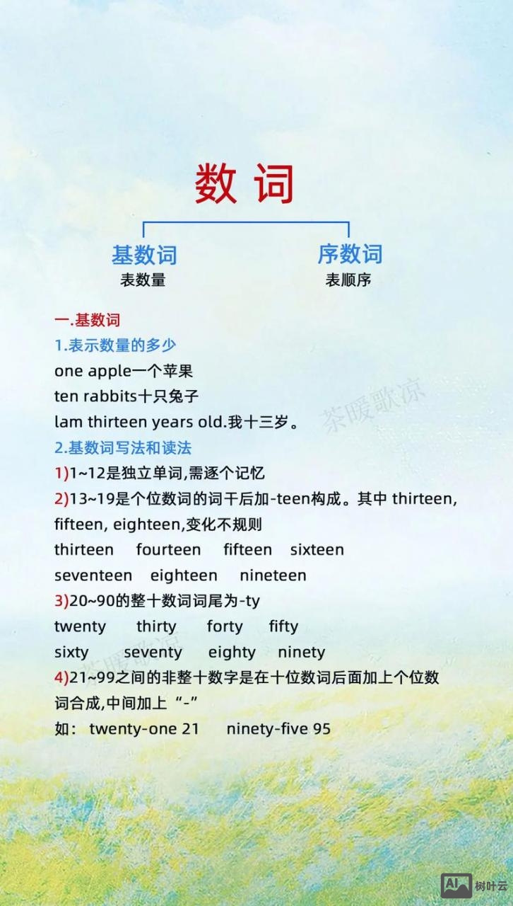 如何有趣的教基数词