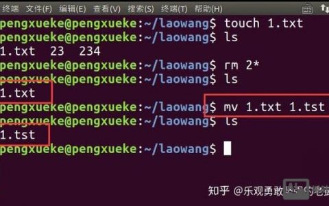 mv命令如何实现文件改名？
