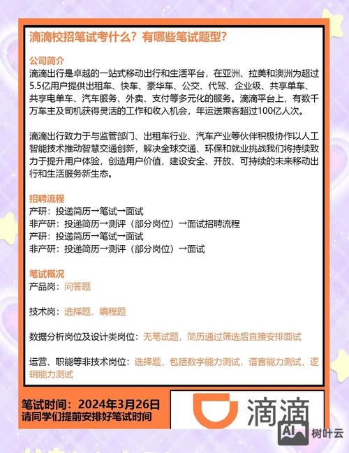 滴滴招聘笔试