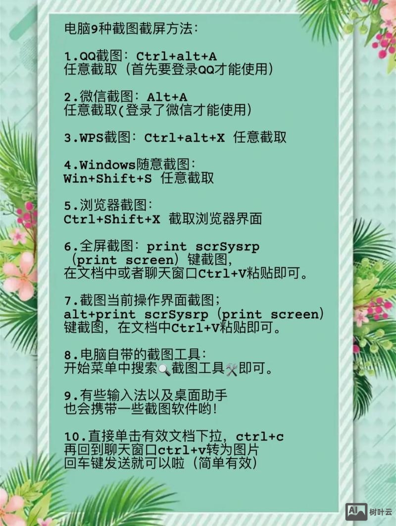 电脑上网课如何快速截屏