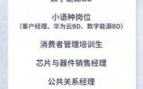 华为Fushion招聘，具体岗位要求有哪些？