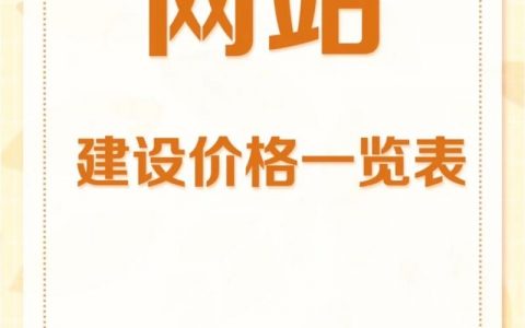 建公司网站要多少钱？