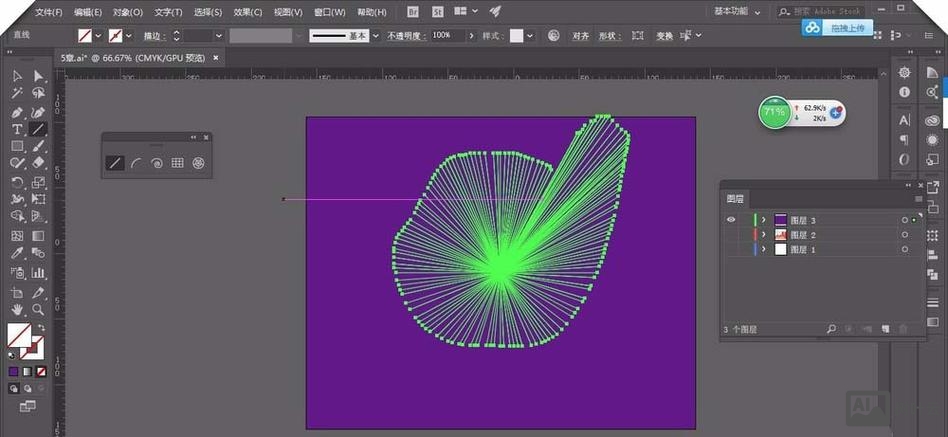 ai中如何连接线条