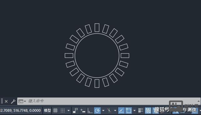 cad圆形阵列命令
