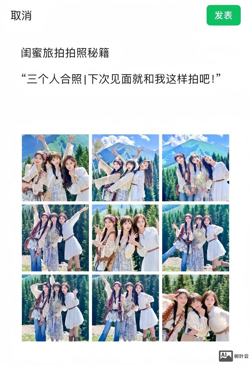 3张照片如何排版好看