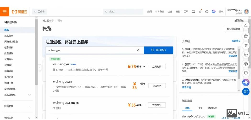 域名注册服务商如何查询