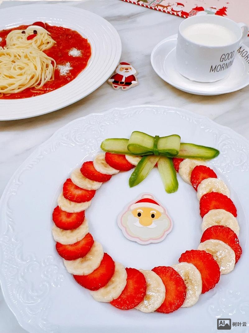 香蕉和圣女果如何摆盘