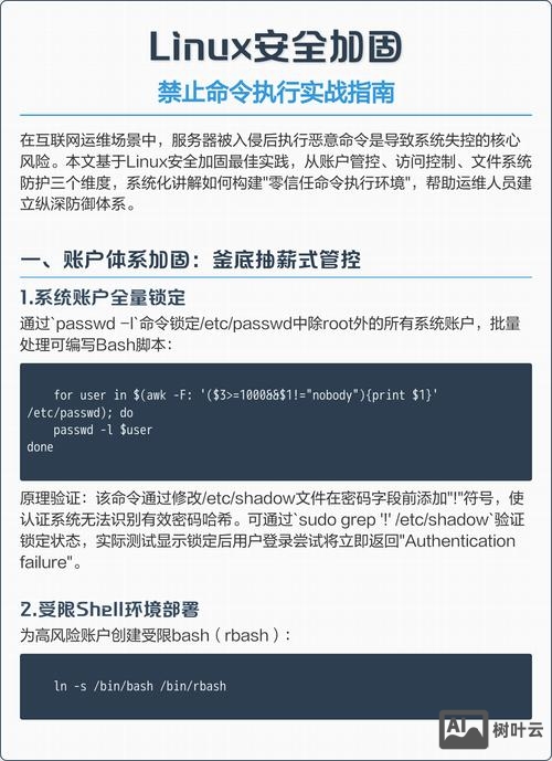 linux 禁止命令