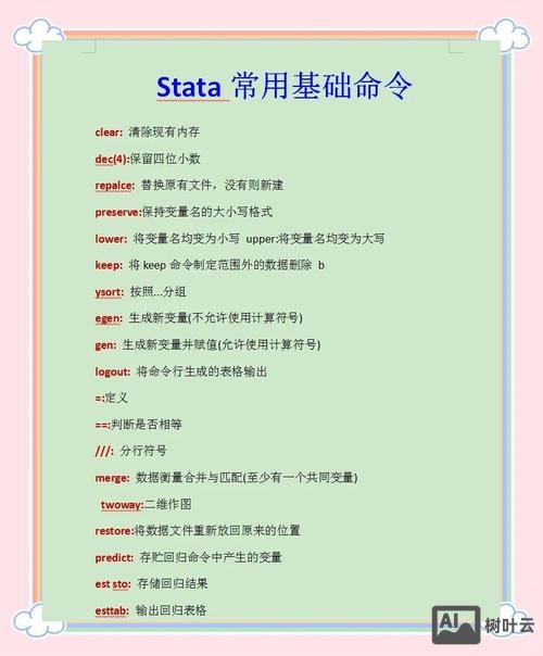 stata频数命令