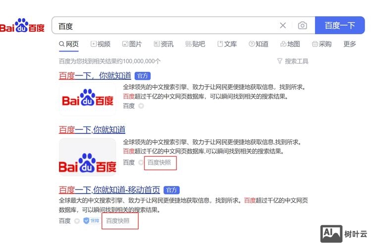 如何查看网页百度快照