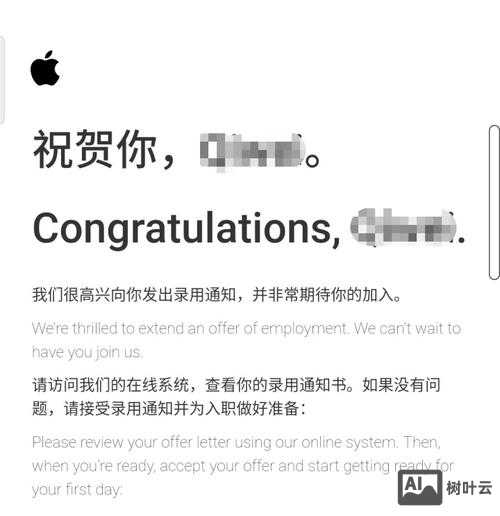 苹果招聘offer