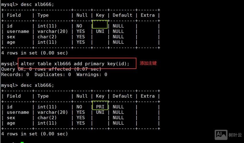 mysql命令行进入数据库