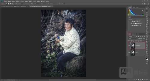 photoshop如何给人物做黑色影调