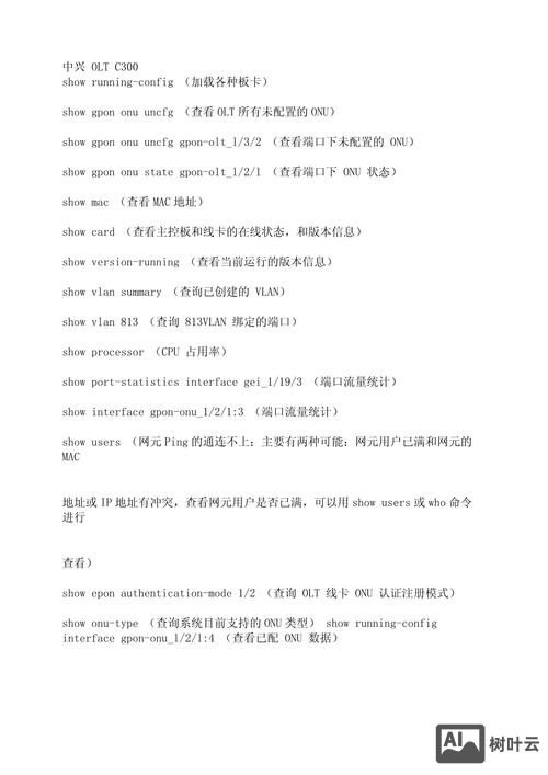 中兴9806h常用命令