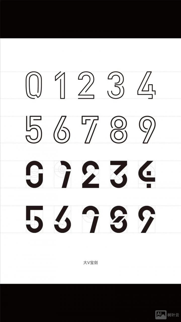 如何用ai制作趣味数字图标