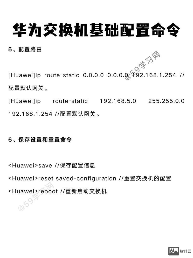 华为交换机常用配置命令