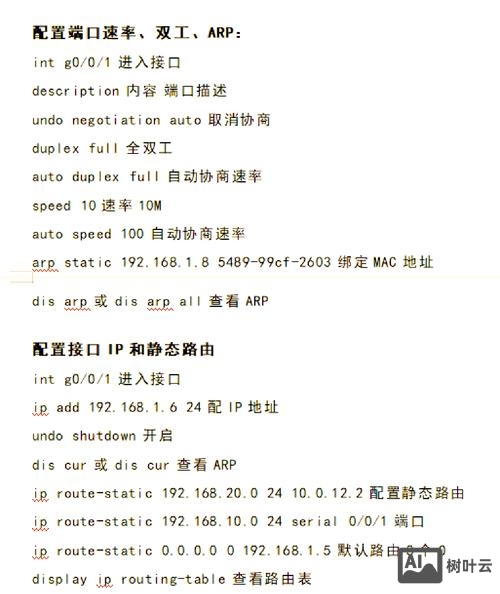 华为交换机常用配置命令