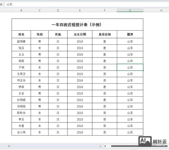 如何利用表格做统计表