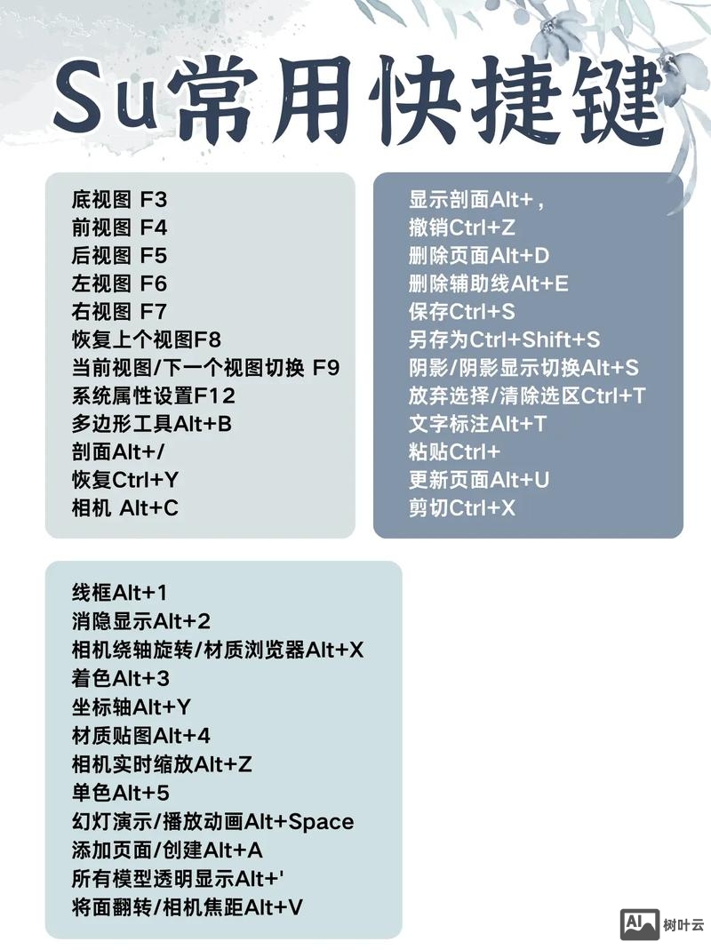 草图大师常用命令