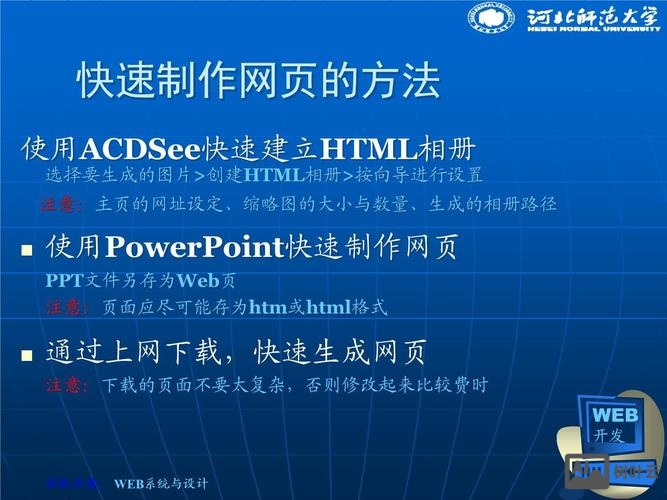 网页制作如何创建网站