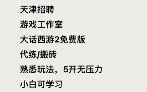 来往招聘游戏是什么？