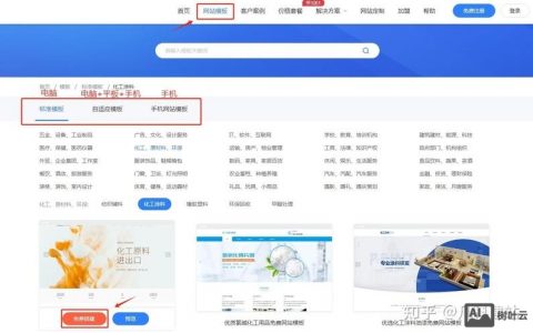 有模板如何快速建网站？