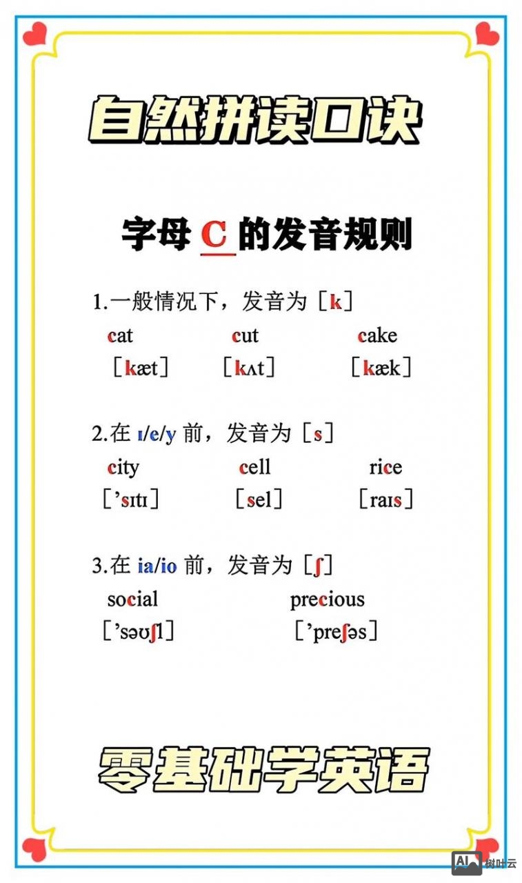 如何区分c的英语发音