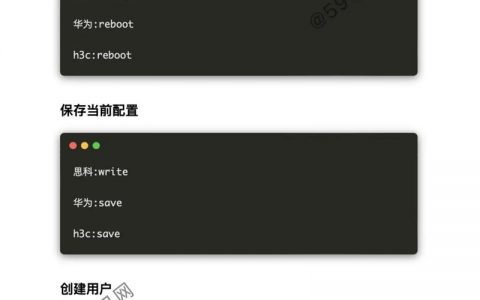 华为思科配置命令有何异同？