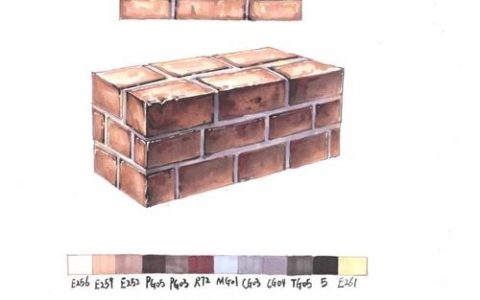 PS标尺怎么快速画出规整砖块？