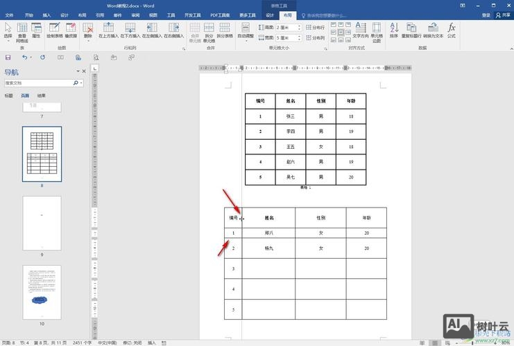 如何设置表格行数统一