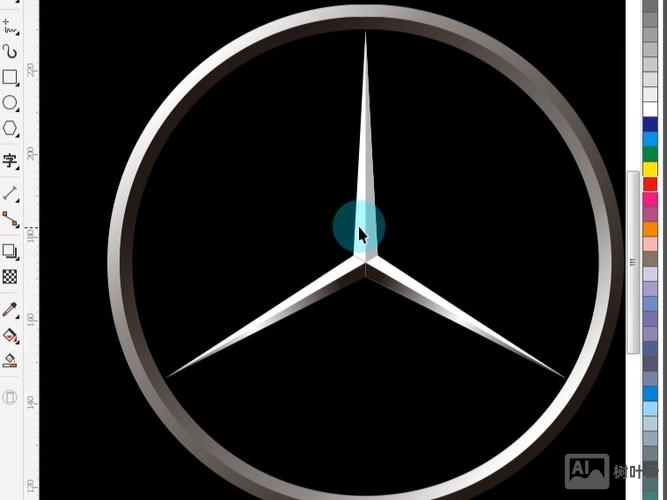 如何用ps制作奔驰标志