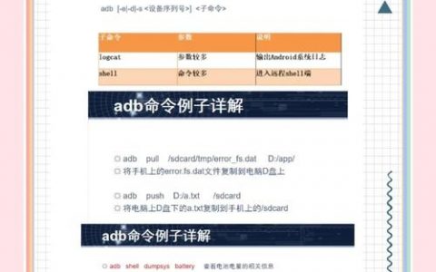 Android adb push命令如何使用？