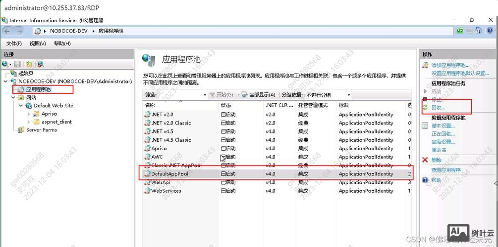 如何新建应用程序池
