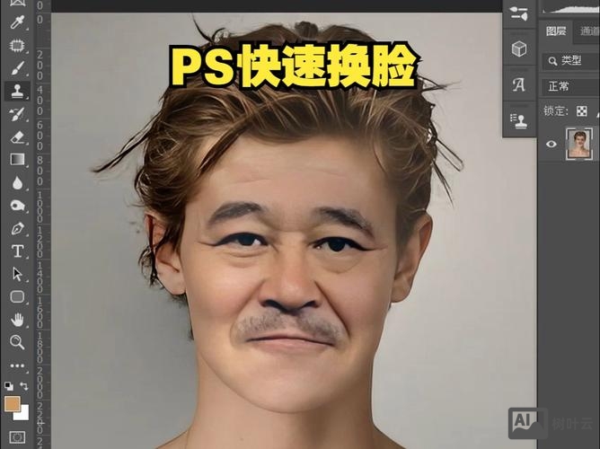 如何用photoshop进行换脸