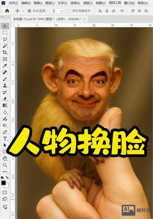 如何用photoshop进行换脸