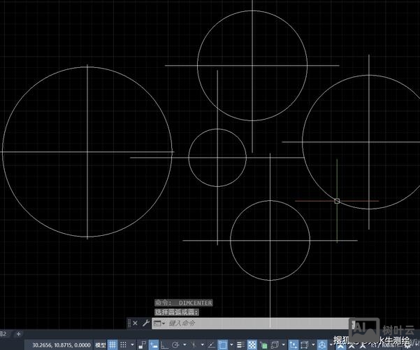 cad圆心标记命令