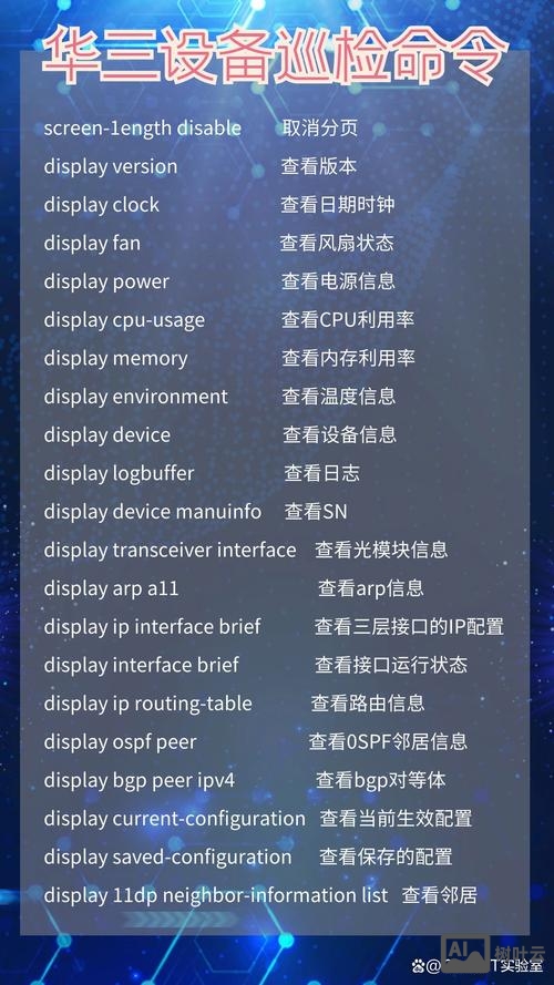 思科设备巡检命令