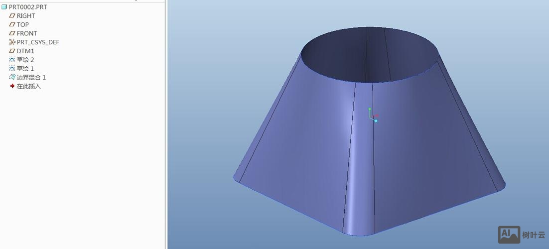 proe曲面加厚命令