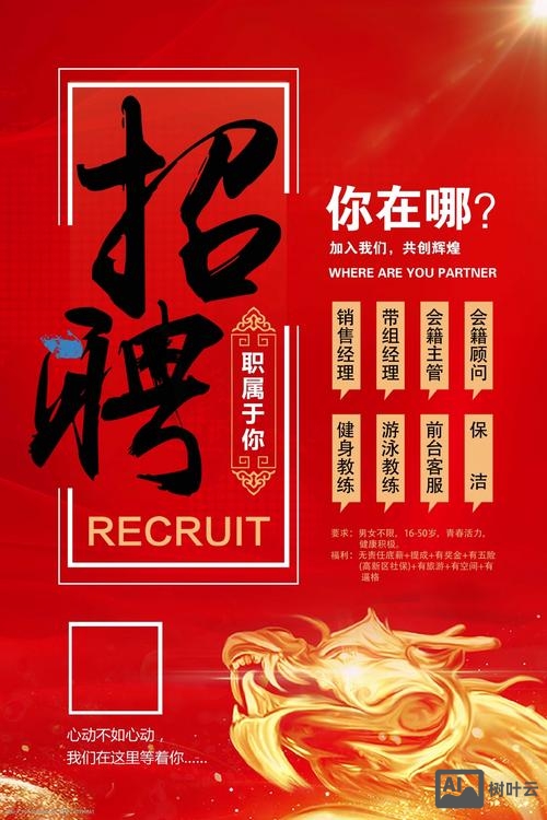 海报招聘构图