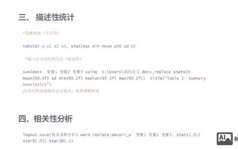 stata pwcorr命令怎么用？