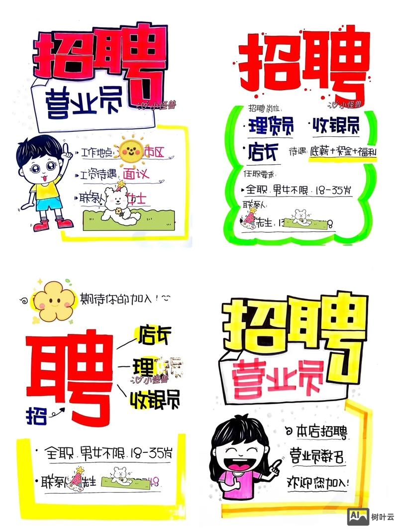招聘类图画
