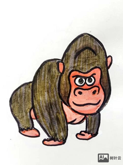 如何用数字画大猩猩