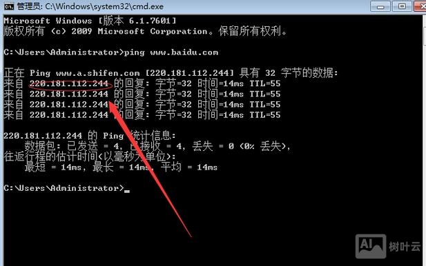 如何查询域名绑定的ip